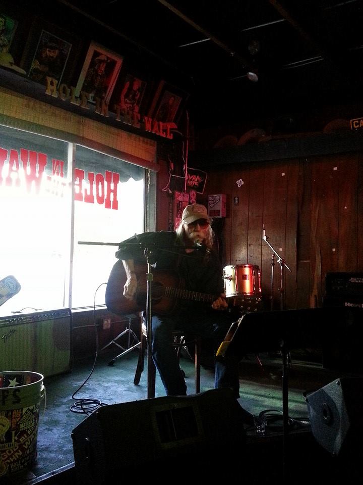 Brooks Brannon onstage at the Hole in the Wall. Photo by Jason Cohen