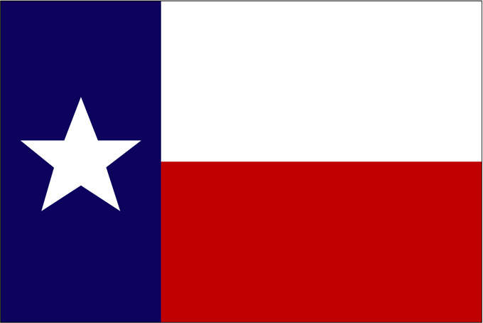 Texas flag. 